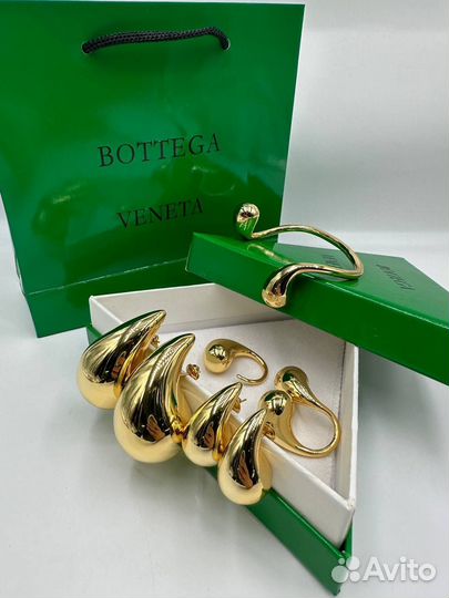 Браслет Серьги Кольцо Bottega Veneta