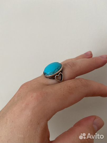 Серебряное кольцо с бирюзой
