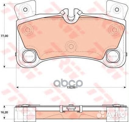 Колодки тормозные GDB1775 TRW