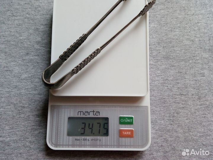 Щипцы для сахара серебро 875 проба
