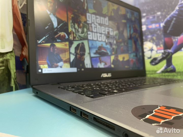 Большой Мощный Ноутбук Asus 4 ядра/8gb/1TB/17.3