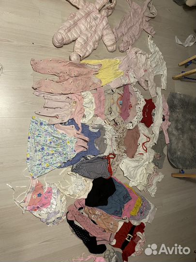 Вещи на девочку пакетом 56-68