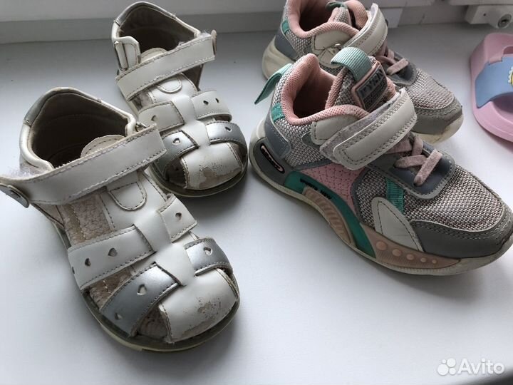 Одежда на девочку пакетом 98-104, обувь 26