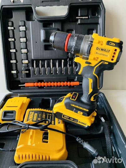 Шуруповерт dewalt 36V уд безщет биты станция