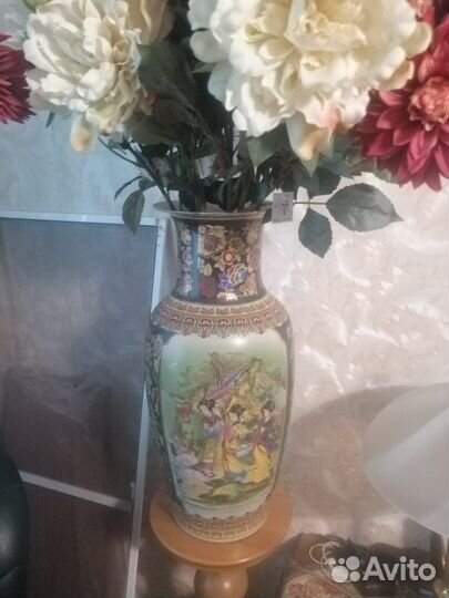 Напольная декоративная ваза керамика