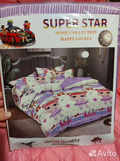 Комплект постельного белья детский новый 1.5