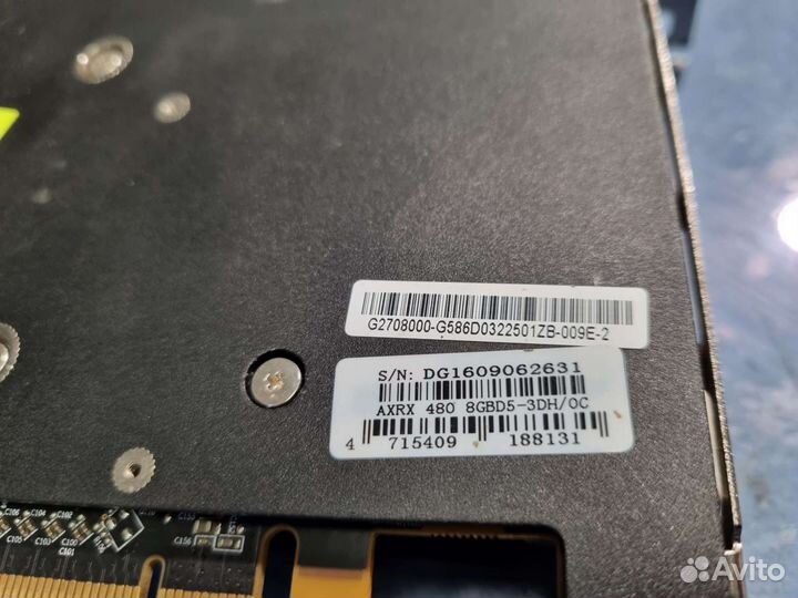 Видеокарта rx480 8gb