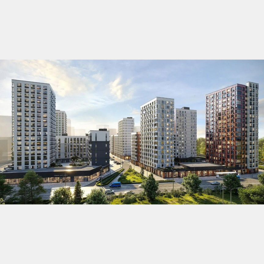 2-к. квартира, 53,1 м², 8/19 эт.