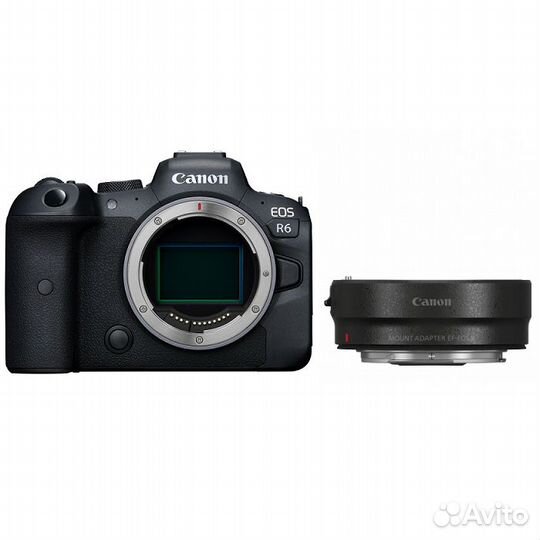 Фотоаппарат Canon EOS R6 Body + Adapter EF-EOS R
