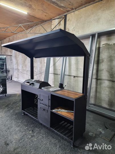 Мангал с крышей от производителя