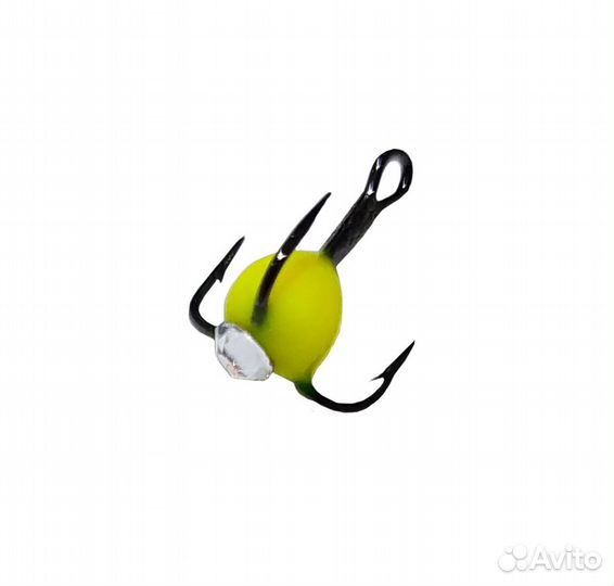 Мормышка Чертик d 5мм, 0,3гр №4тр желтый 