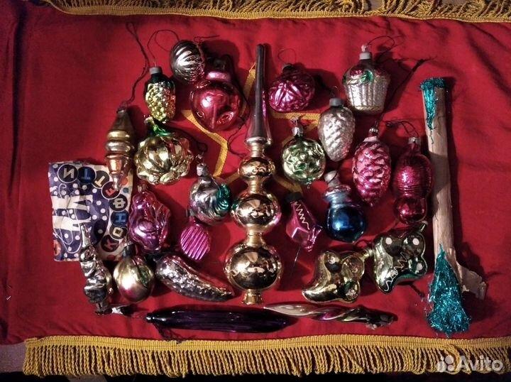 Набор новогодних игрушек СССР