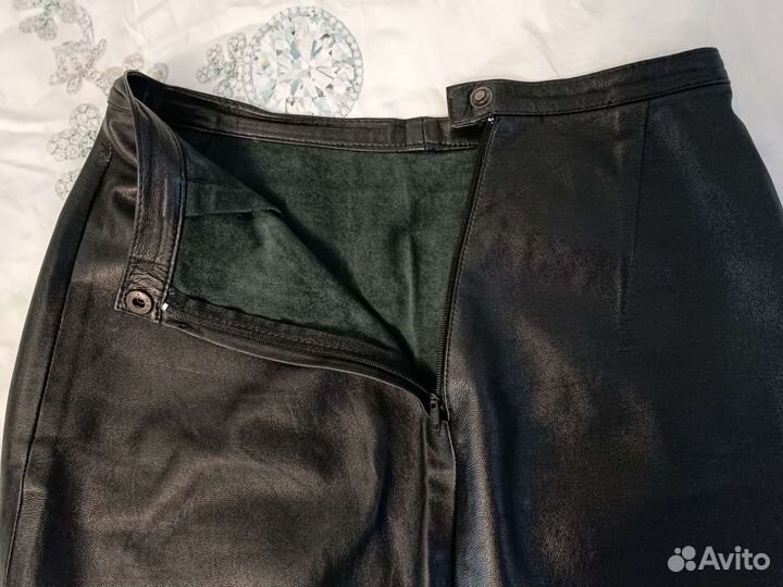 Юбка натуральная кожа 44р
