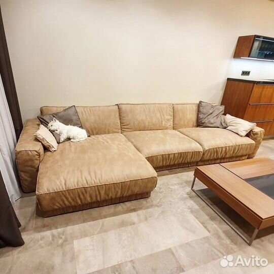 Стильный мягкий современный диван раскладной лофт