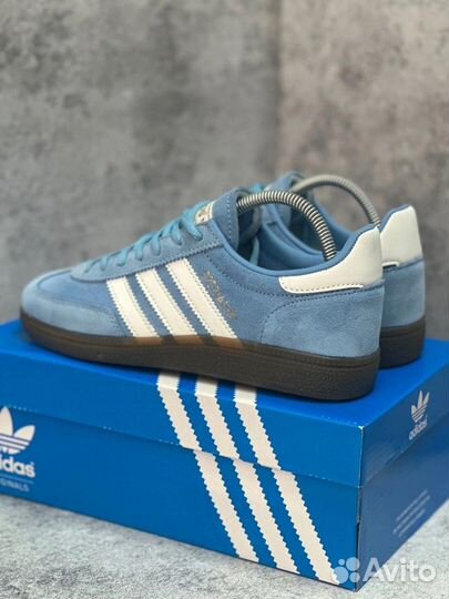 Кроссовки adidas spezial голубые мужские