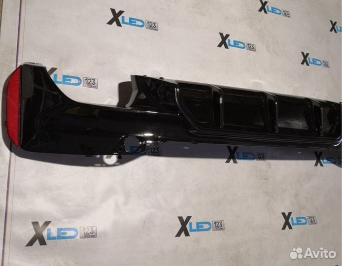 Диффузор заднего бампера BMW G30 M5 F90 глянец