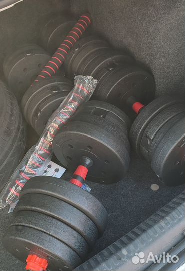 Разборные гантели и штанга 20/30 кг