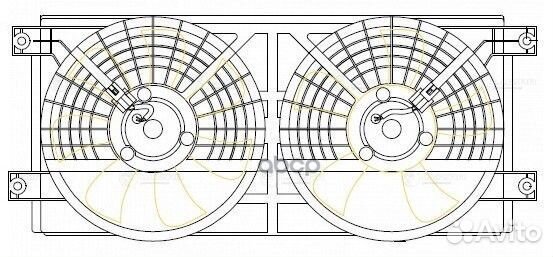Вентилятор радиатора ssangyong kyron/actyon 05