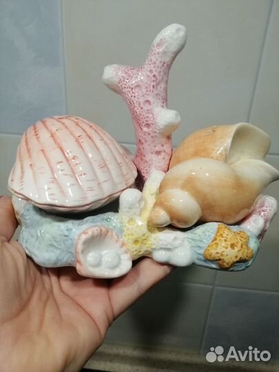 Набор для специй ракушка соль и перец, керамика