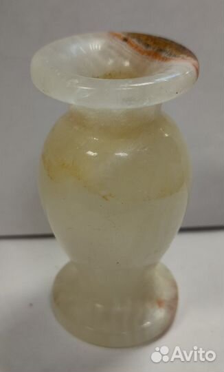 Подсвечник малый из камня оникс