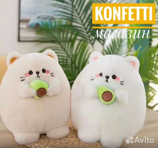 Котик с авокадо