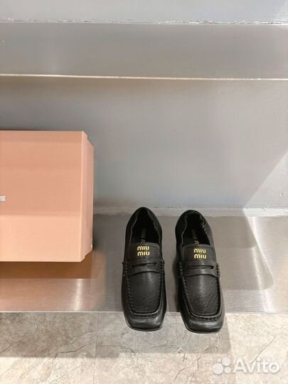 Лоферы женские Miu miu премиум