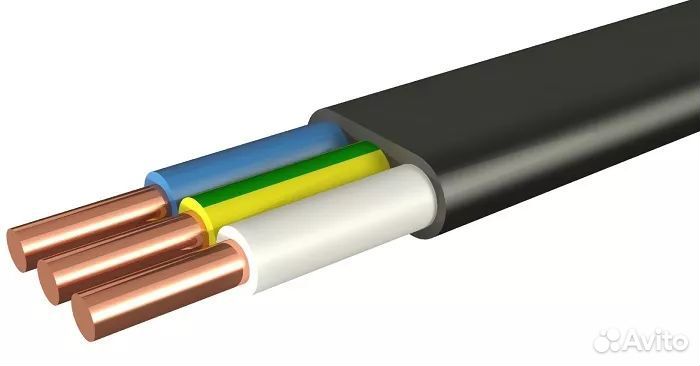 Кабель 3*10 (плоский) 20м