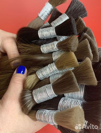 Детские волосы некрашеные, 40см