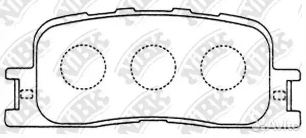 Колодки тормозные дисковые toyota camry 2.4 2001