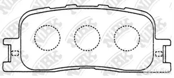 Колодки тормозные дисковые toyota camry 2.4 2001