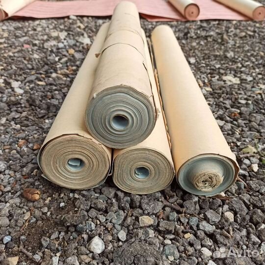 Обои бумажные ретро. Длина 18 м, ширина 59 см