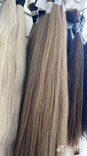 Волосы натуральные срез