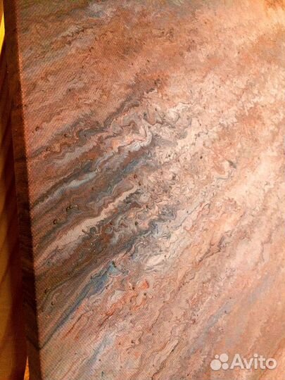 Интерьерная картина pink marble 40х50, флюид