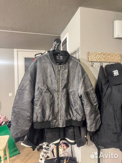 Бомбер Made Extreme Grey Over-dye Оригинал