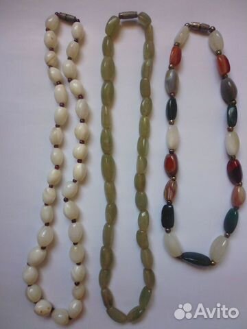 Бусы винтажные с натуральными камнями