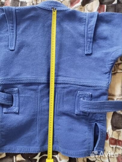 Самбовка синяя 140 р-р/ куртка для самбо