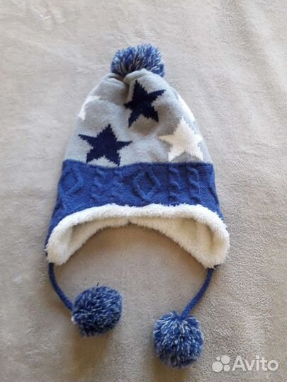 Шапка зимняя детская на 3-4 года