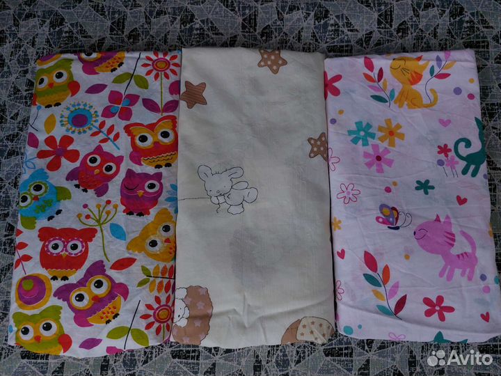 Детское постельное белье, простыни на резинке