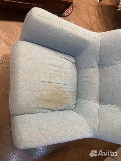 Кресло голубое