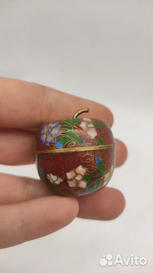 Шкатулка Яблоко Китай первая половина XX в. Высо