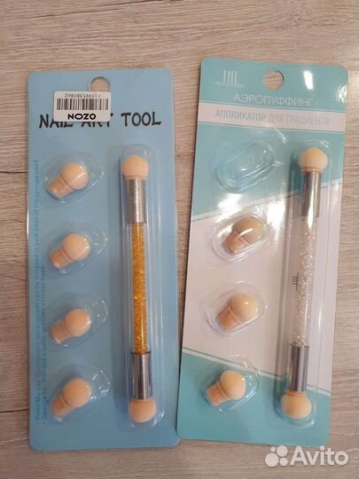 Много материала для маникюра и педикюра