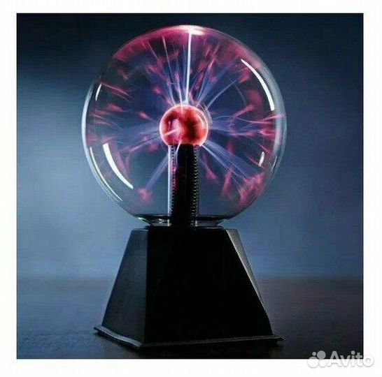 Светильник плазменный шар, реагирующий на прикосно