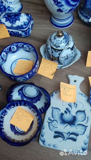 Гжель фигурки посуда
