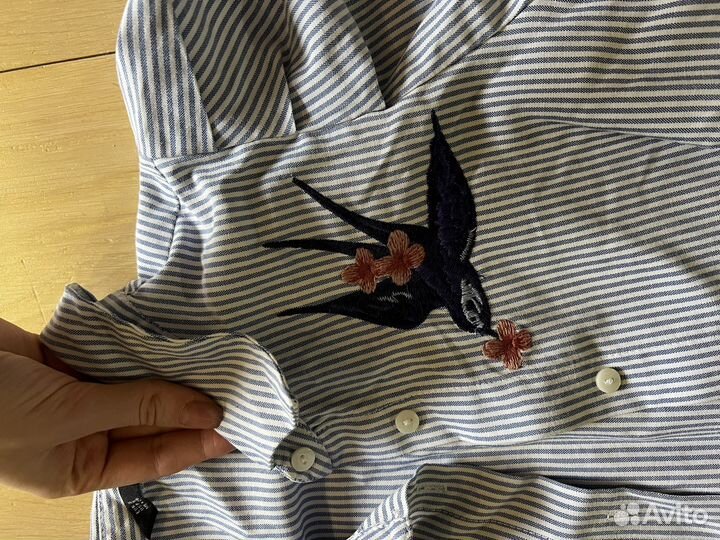 Платье рубашка zara S
