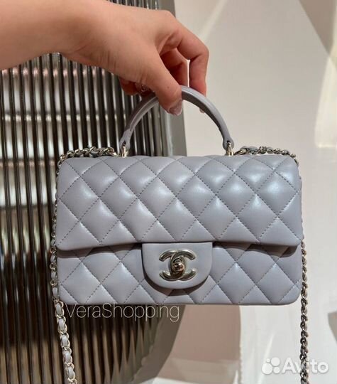 Сумка Chanel под заказ Top Handle 20 серая