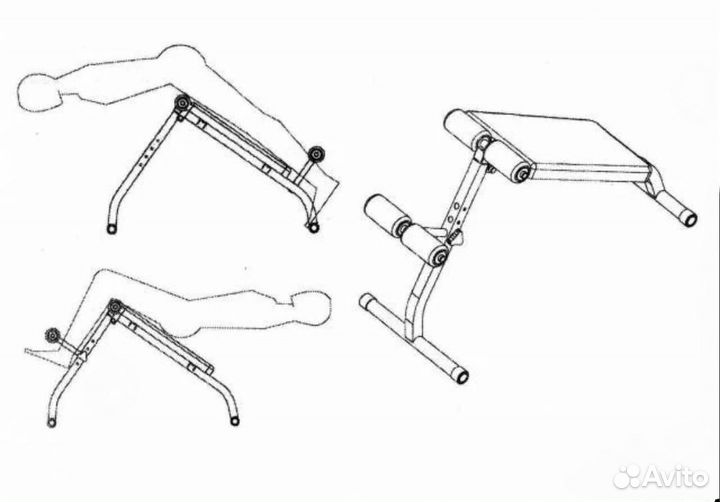 Скамья для пресса (2в1)