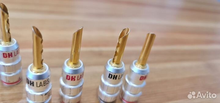 Dh labs banana z plugs gold 4 шт