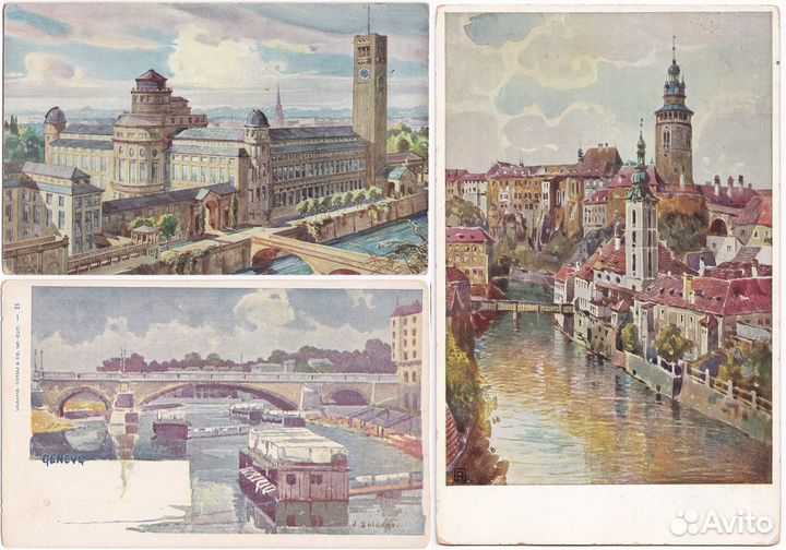 Мосты, ч. 2. Старинные открытки, 14 шт