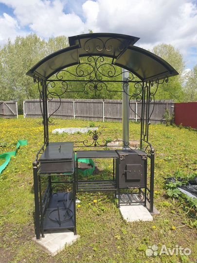 Кованый мангал для дачи
