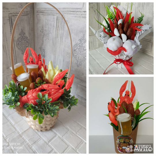 Мужской букет из мыла